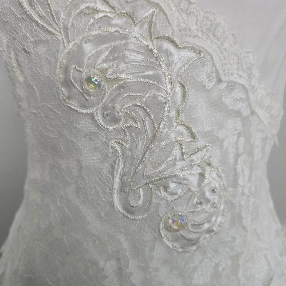 VTG 90s Y2K Victoria's Secret 2 piece set Boudoir Bridal Size M Romantic Lace